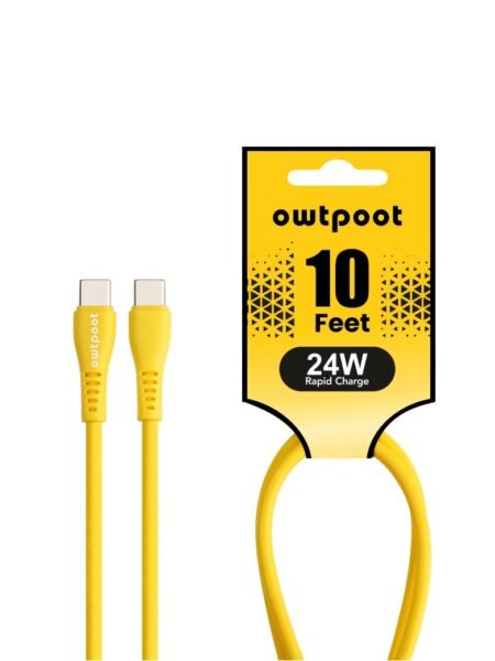 10 ft 24W Type C to Type C  fast Power/Charging Cable Bulk wholesale - Owtpoot